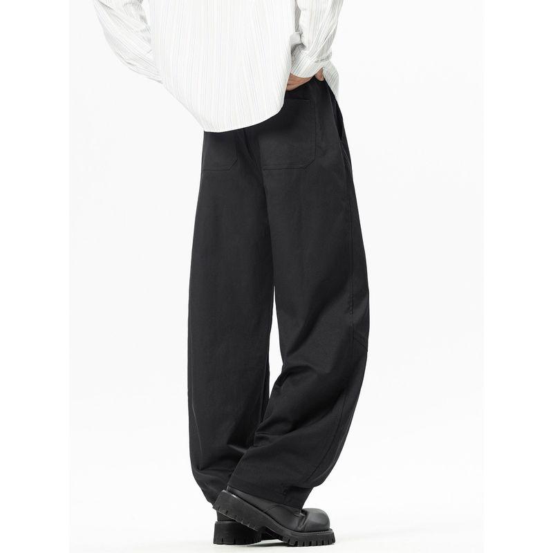 Wassup Japanese Retro Workwear Scimitar Pants Men's Loose Trendy Versatile Youth Casual Wide-Leg Long Pants