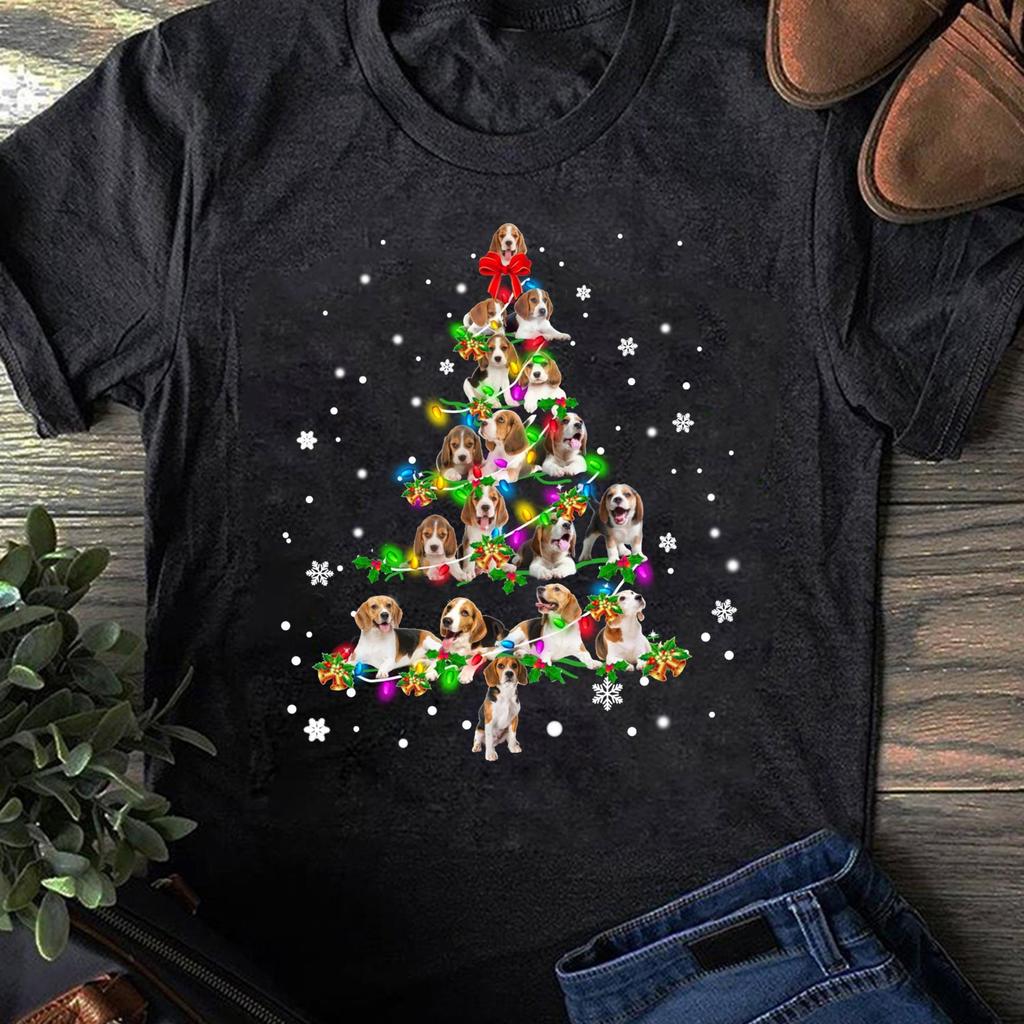 Beagle Christmas Tree Shirt: Funny Dog Lover Gift