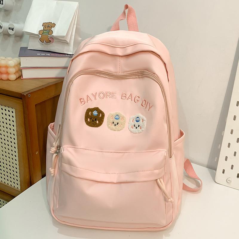 

Schoolbags for Children Elementary School Students Girls and Junior High School Students with High Looks Letter Backpacks