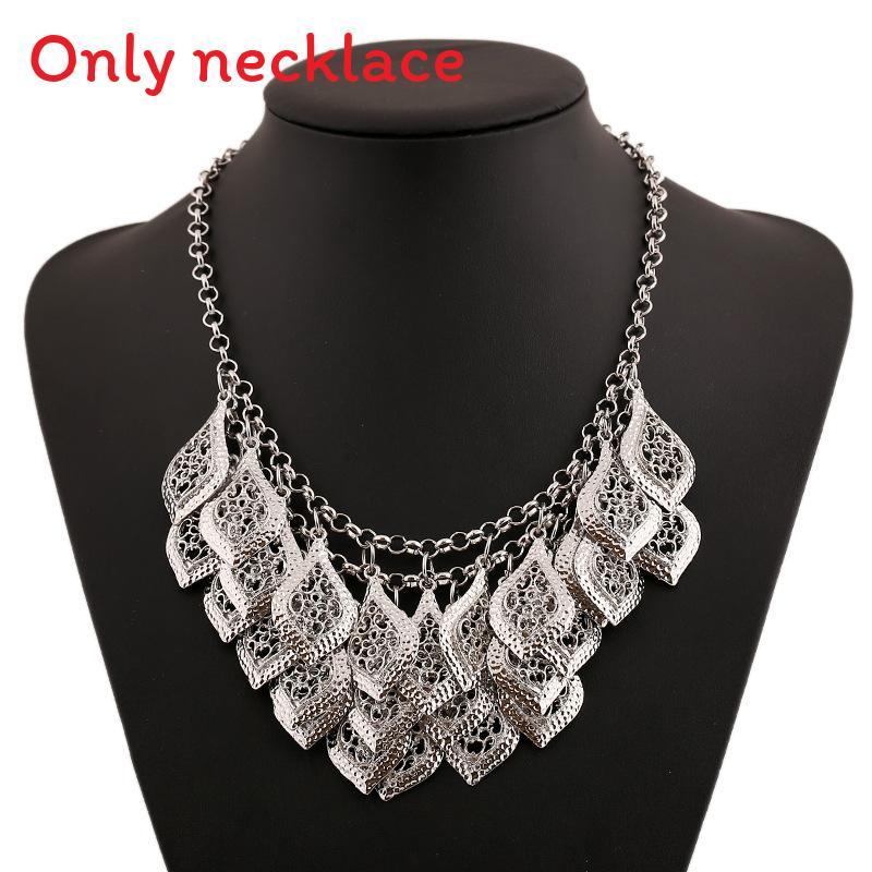 

Hollowed Layered Multi Out Tree Leaf Carved Necklace For Enthusiasts Boho