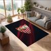 Sevilla FC Soccer Football Pattern Soft Area Rug Non Slip Indoor Floor Carpet Sports Decor Mat for Bedroom