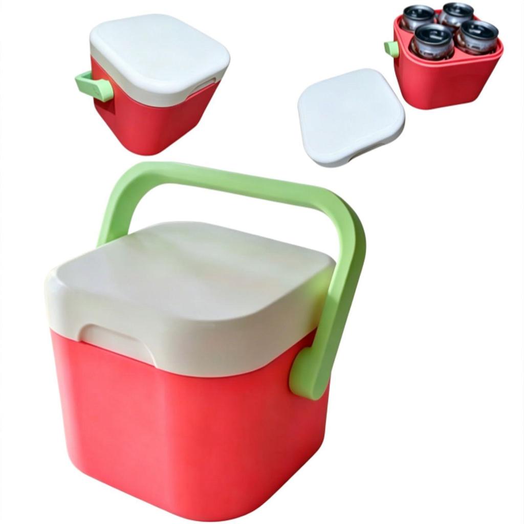 Insulated Portable Cooler With Handle Mini Freezer Fridge Heat Preservation Food Storage Cooler Box For Beach Picnic