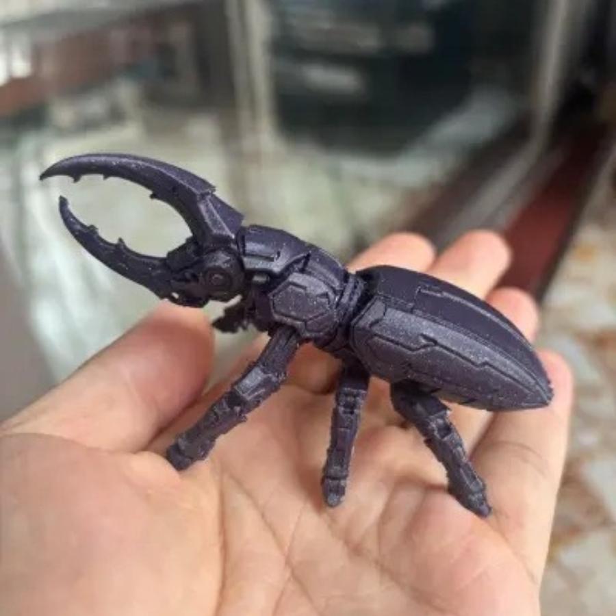 3D-gedrucktes mechanisches Herkuleskäfer-Modell - Cyberpunk-Stil Roboter-Insekten-Figur für Schreibtischdekoration & Sammlergeschenk