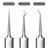 Stainless Steel Blackhead and Acne Removal Tweezers Set