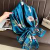 Hangzhou Silk Silk Scarf Autumn and Winter Shawl Two-purpose Thin Style Versatile Fashion New High-end High-end Exterior Matching