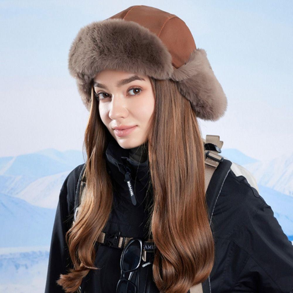 Windproof Riding Plush Hat Anti Fog Warm Ski Hat Casual Lei Feng Hat Outdoor