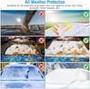 Silver Car Windshield Sunshine Shield Winter Sunshine Cover Front Window Ice Frost Outdoor Protection Snow Sun Cover For VW T7