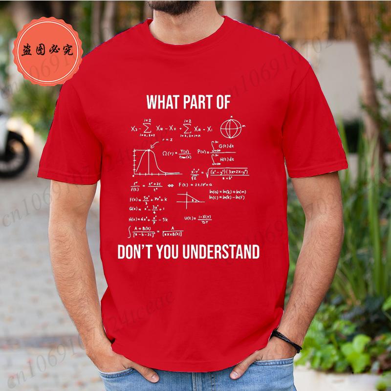 Summer T Shirt for Men T-shirt Unisex Streetwear Mathematics Math University Teacher Ironic Joke Graphic Fashion Men's Clothing