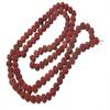 Czysta Mala Rudraksha 5 Mukhi Duży Rozmiar 108+1 Koralików S1218