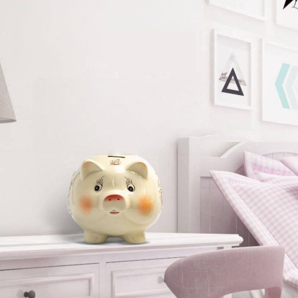 Animal Piggy Money Bank Good Luck Golden Beans Container Decorative Pig Coins Saving Box  Gift