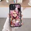 Jewelry Bonney Phone Case for iPhone 17 16 15 14 13 12 11 Air Pro Max Plus Black Soft TPU Shockproof Cover