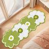 Ultra-Thick Plush Floral Area Mat Thick, Non-Slip Backing, Perfect for Bedroom, Bathroom, and Entryway Decor
