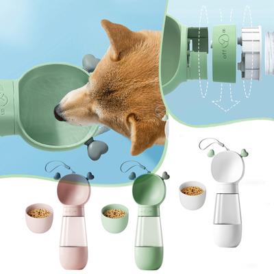 Dog Outing Water Cup, Dog Kettle, Portable Tumbler, Dog Walking Water Bottle, Pet Feeding Water Feeding Cup Drinking Water + Feeding