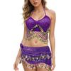 Tassel Latin Dance Top Shiny Stage Performance Top Charming Belly Dance Bra  Festivals
