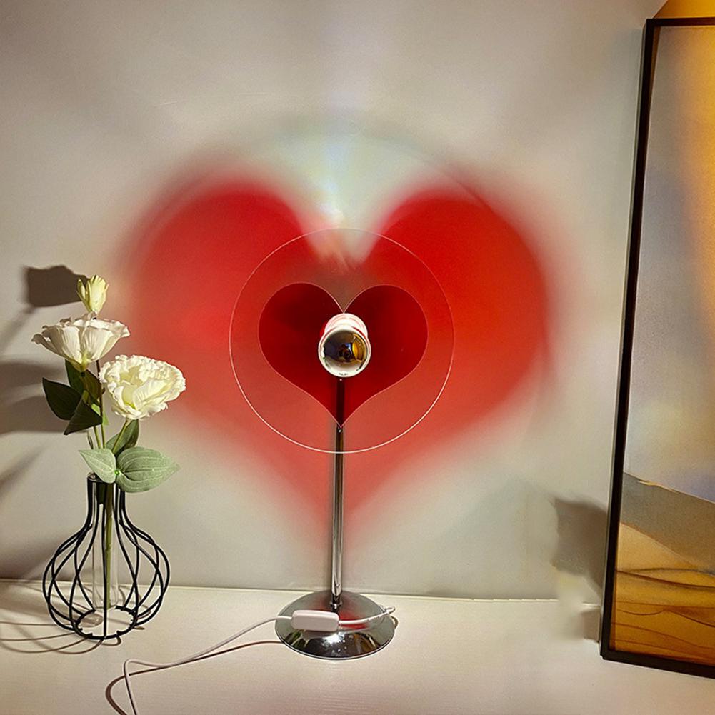 Usb Love Table Lamp Plug-in High Temperature Resistance Romantic Atmosphere Lamp Bedroom Bedside Lamp