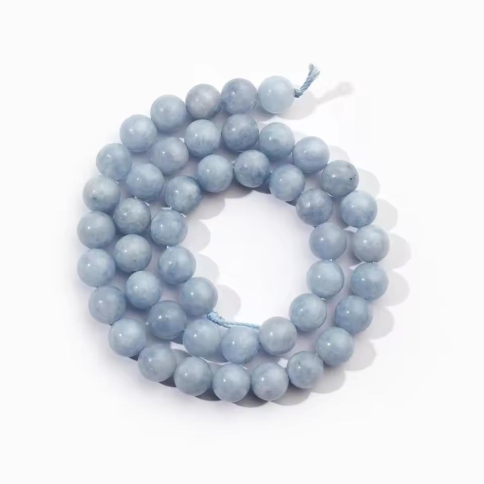 1 Strand 6mm Natural Stone Tourmaline Rose Quartz Aquamarine Amazonite Loose Bead for Jewelry Making DIY Bracelet Accessories