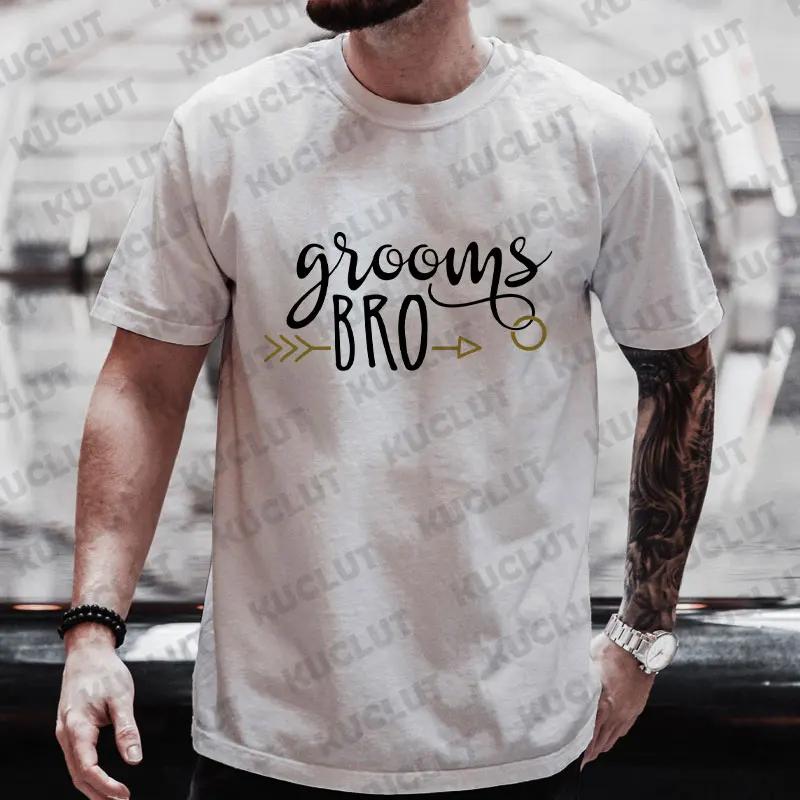 Team Groom T-shirt Father Mother of The Groom Wedding Party Tshirt Family Set Matching Clothes Bachelor Tees Groomsman Y2k Tops