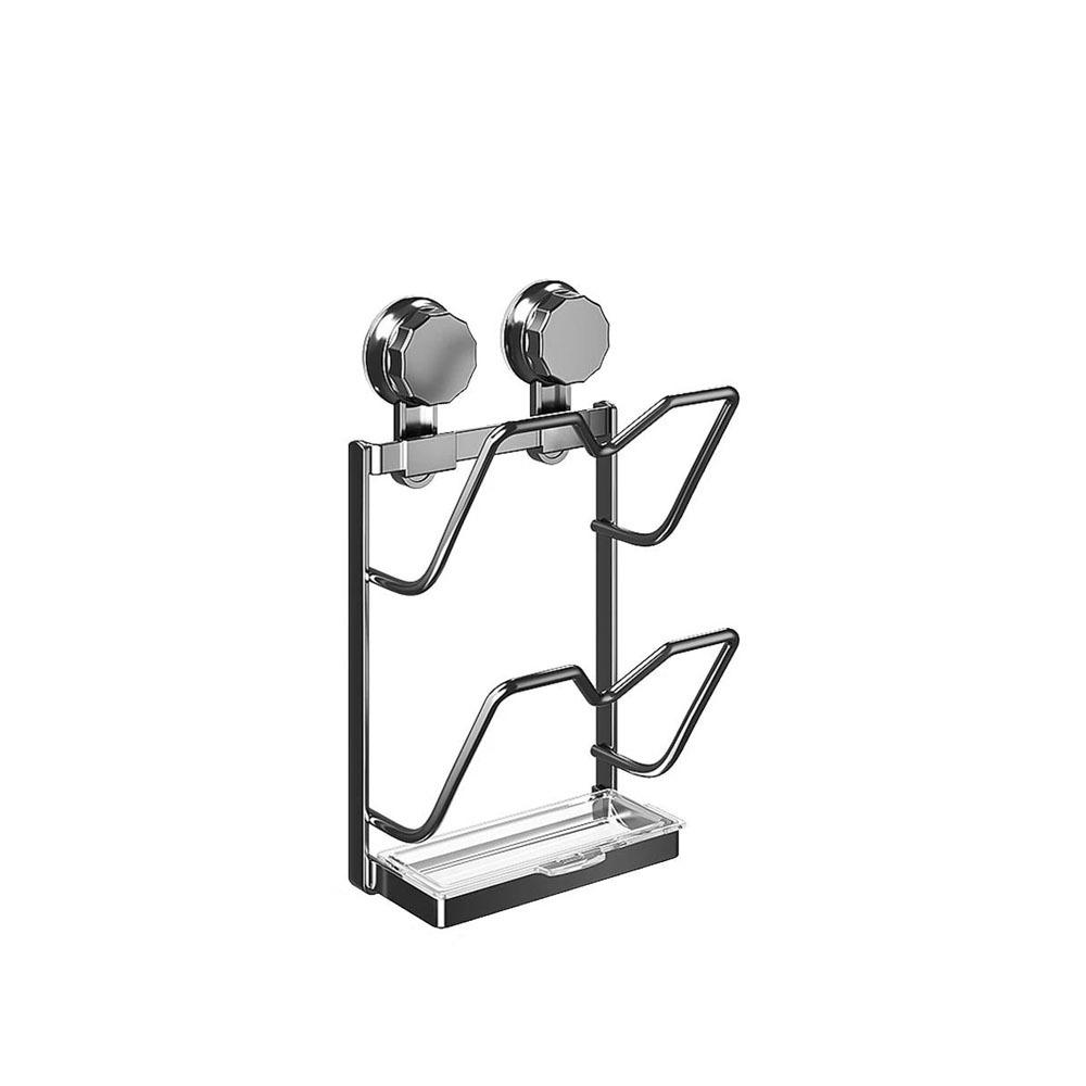 Punch Free Pot Lids Holder Carbon Steel Cookware Storage Shelf Cutting Board Storage Rack  Kitchen