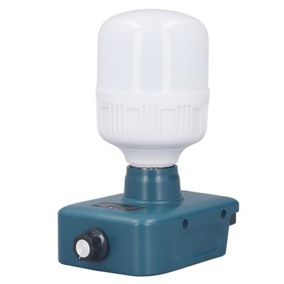Bombilla de Trabajo Alimentada por Batería E27 LED de Brillo Ajustable para 18V BL1815 BL1820 BL1830 BL1840 BL1850 BL1860