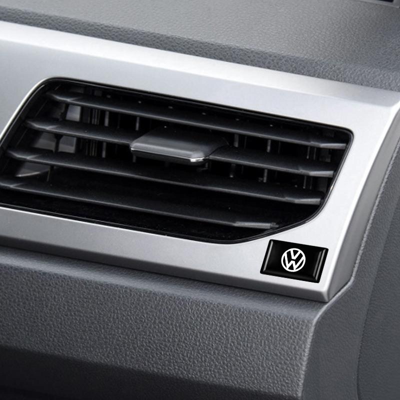 10Pcs 3D Styling Car Epoxy Emblem Stickers For Volkswagen VW Polo Golf GTI Magotan Tiguan Jetta MK6 MK8 Passat Decor Accessories zf6