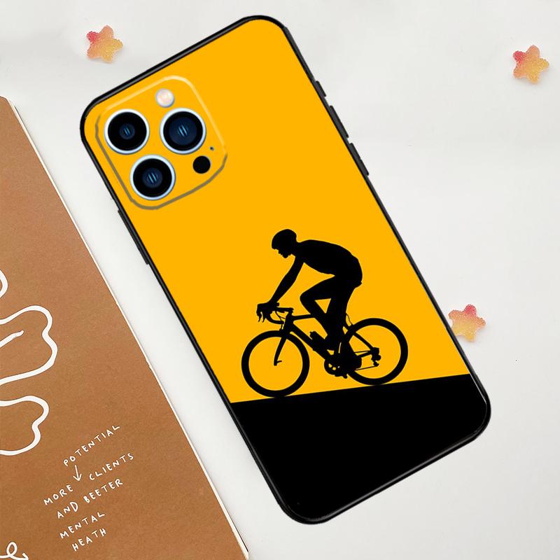 Cycling Bike Phone Case For iPhone 17 Pro Max 14 11 15 16 Pro Max 13 12 mini 16 Plus 16e 17 Air Funda