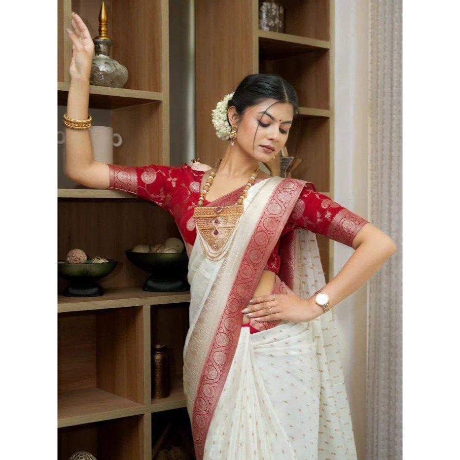 Trending Wedding Collection - Soft Lychee Silk Saree