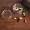 6-Color Raindrop-Shaped Lead Head Fishing Hook 1.6g Micro-Lure for Ice Fishing with Soft Bait