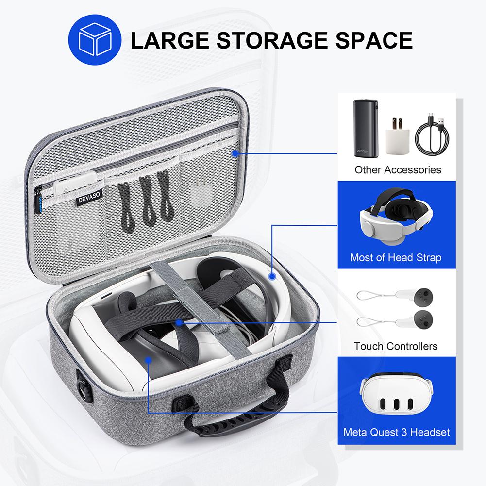 Portable Protection Hard Carrying Case VR Glasses Portable Handheld Crossbody Bag Fashion Hard Travel Case Fit For Meta Quest 3