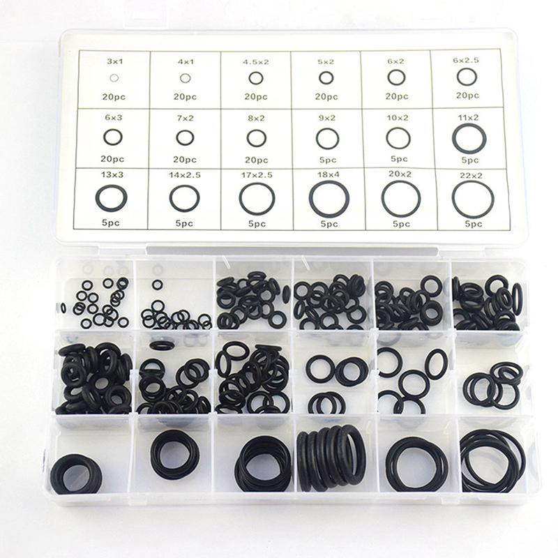 1 Box 3 Colors Sealing Elastic Band Rubber O-Ring Set Gaskets Seal Nitrile Rubber Bands High Pressure O-Rings Repair Kit