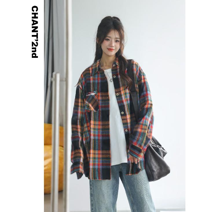 2024 Letter Long Sleeve Shirt Japanese Hong Kong Style Ins Loose Shirt Boys Summer Trendy Versatile Casual Coat