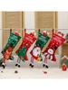Christmas Stocking Socks Snowman Decoration Candy Bags Gift for Home Xmas Tree Hanging Festival Ornaments Pendant