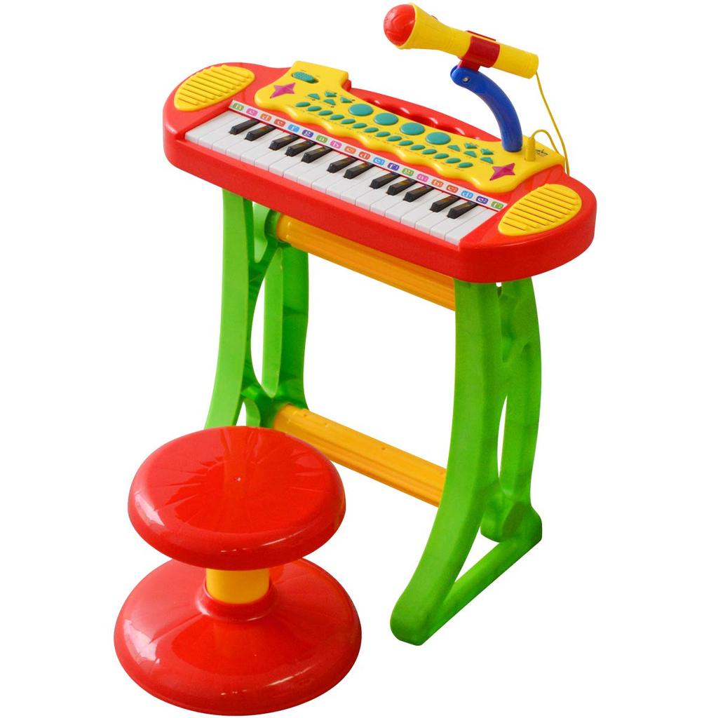 RiZKiZ Keyboard a Keyboard with Piano and Educational Toy for Kids Ages 3 and with Function Kids' Set, Feature-packed Microphone, Up, Auto-off