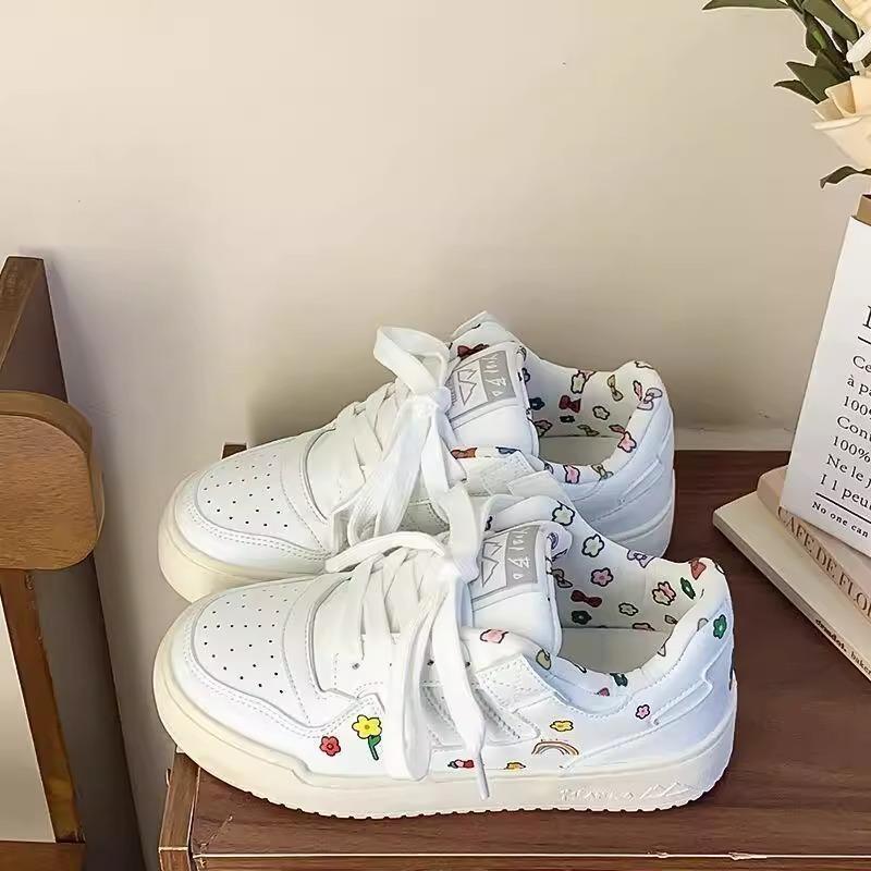 Platform white shoes women's summer casual sports shoes versatile board shoes women's shoes