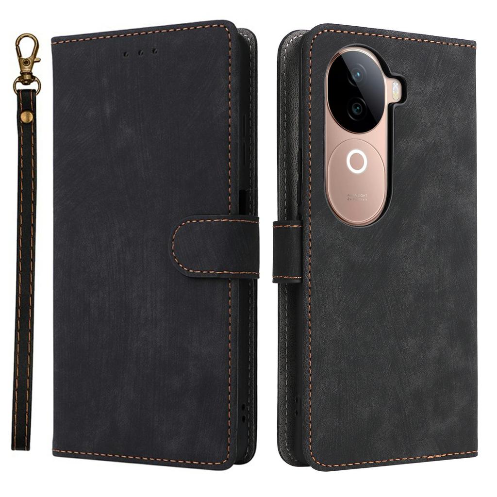 For vivo V40e 5G/iQOO Z9s 5G Wallet Phone Case RFID Blocking PU Leather Flip Cover Stand View