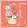 Flower Pot Micro Construction Block DO IT YOURSELF Rose Sunflower MOC Bouquet Mini Diamond Model Brick Toy Ideal for Kids Desk Decoration