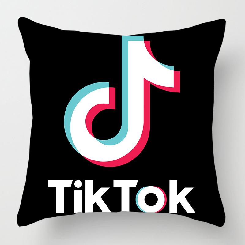 Cover Tiktok Cushion Decorative Soft Pillow Case Sofa Car Throw Protector 18inch