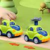 Plastic Police Car Toy with Rotating Light and Movable Wheels Educational Vehicle Model for Kids Interactive Playset
