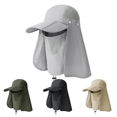 Sommer Sonnenhüte UV-Schutz Maske Schal Mützen Männer Frauen Wandern Camping Visier Eimer Hut Outdoor Jagd Angeln Kappe Baseball Cap