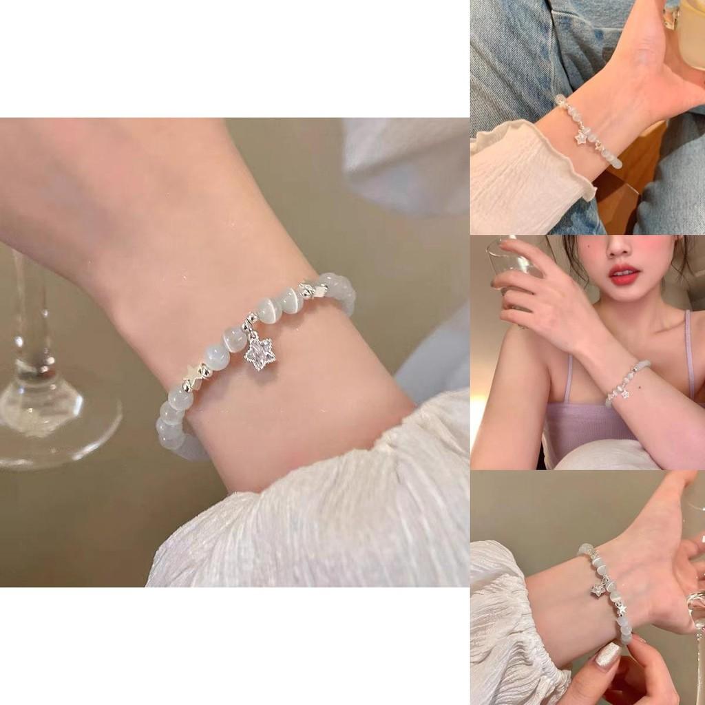 Fashionable Star Charm Bracelet For Women Alloy Electroplated Beads Small Fresh