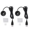 2 Stück 5V Kleine LED Vitrinenleuchten 1W Runde USB Mini-Strahler 1,5m Kabel 100-110lm LED Mini-Strahler Schrankbeleuchtung