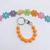 Colorful Beaded Keychain Unique Phone Charm Chain Eye Catching Keyring Decoration Bag Pendant for Various Occasion