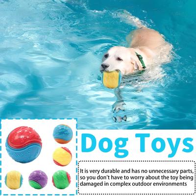 Pet Teething Toy Ball Teeth Cleaning Rubber Ball Dog Interactive Toy