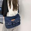 2023 Summer Hong Kong Style Versatile Denim Crossbody Bag for Women - Japanese & Korean Student Fashion