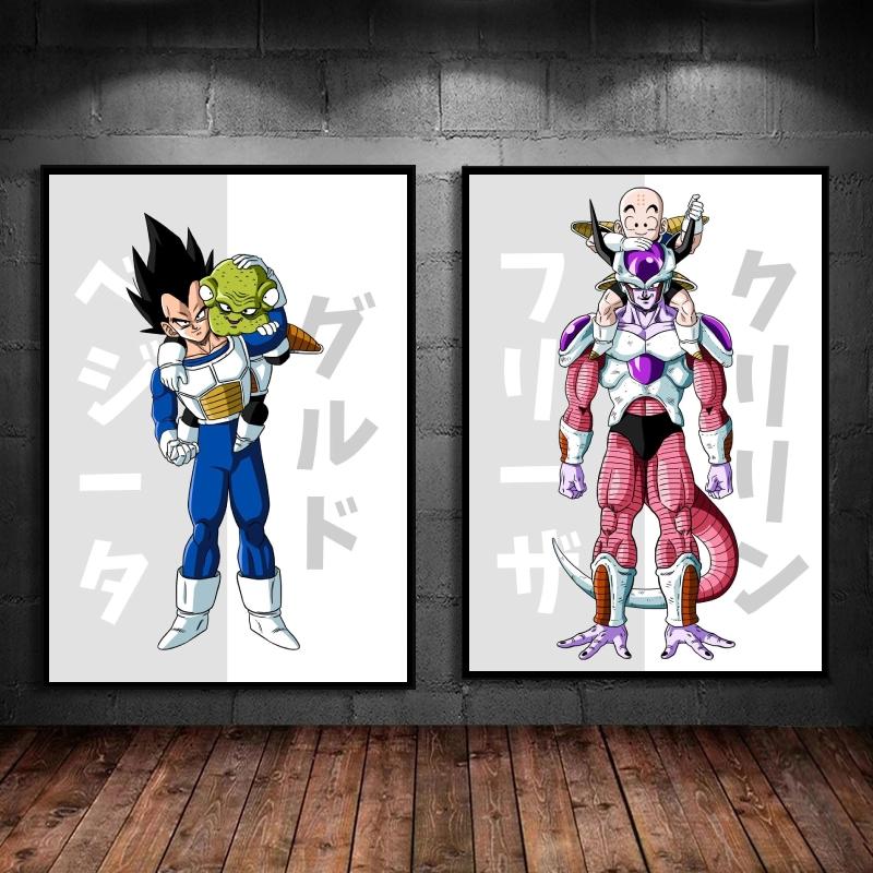 

Холст с принтом Dragon Ball Bejita эстетический плакат Наклейка на стену Современная гостиная Cuadros лучший подарок
