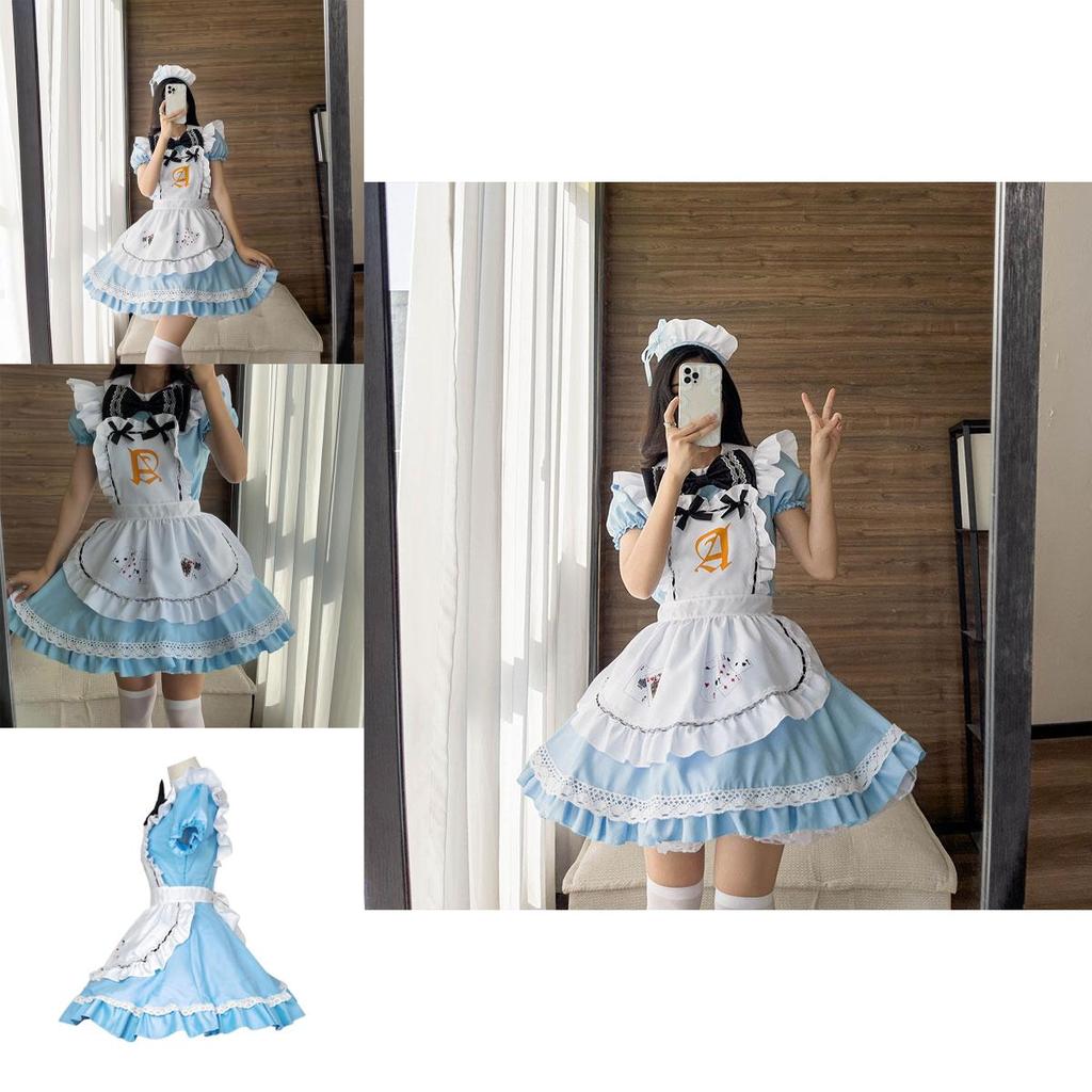 Whimsical And Charming Alice In Wonderland Maid Outfit