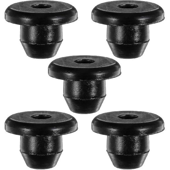 5Pcs Hydraulic Jack Oil Plugs Floor Jack Repair Plug Bottle Oil Filler Plug Flat-Head Floor Replacement Accessories Horizontal Bung Reservoir Rubber