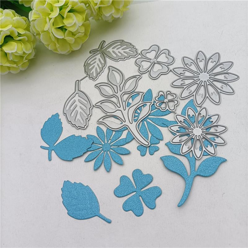 Flowers Metal Cutting Dies For Scrapbooking Photo Album DIY Craft Dies For Paper Card Cutting Dies