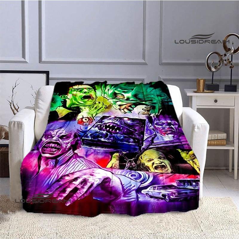 Decken mit Aufdruck „The Evil Dead“, für Kinder, warme Decken, weiche Flanelldecken, Heimreisedecken, Geburtstagsgeschenke