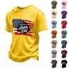 Men's Loose Fit Casual Short Sleeve T-Shirt Labor Day Print Crew Neck Soft Fabric Comfortable Top for Everyday Wear