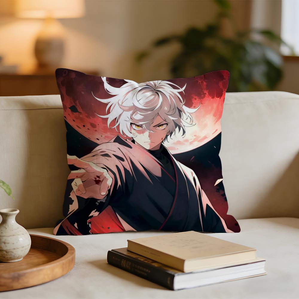 Hells Paradise  Jigokuraku Cushion Cover Short plush pillowcase for bed sofa carwashable 30x30cm